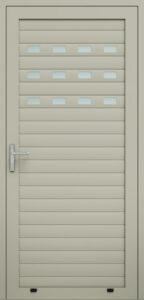 jednokridlove hlinikove panelove dvere profil AW100 presklenné panely
