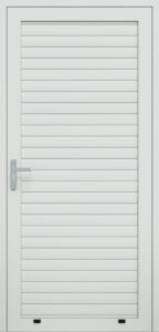 jednokridlove hlinikove panelove dvere profil AW77 RAL9016 biela